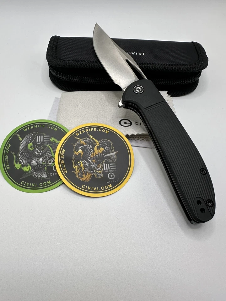 Civivi Knives Badlands Vagabond Liner Lock C2019A Black 9Cr18MoV Steel Tan FRN