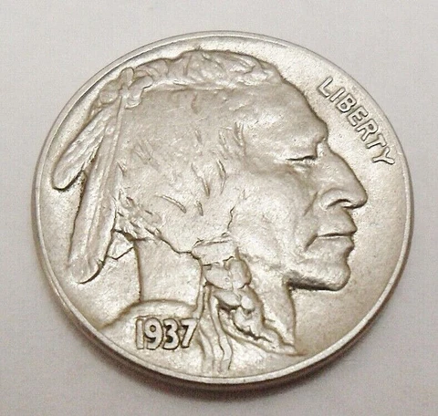 1937 D INDIAN HEAD "BUFFALO" NICKEL  *AG OR BETTER*  **FREE SHIPPING** Cover