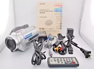 NEAR MINT Sony Handycam DCR-DVD505 Mini DVD Camcorder silver working from Japan - Picture 1 of 14