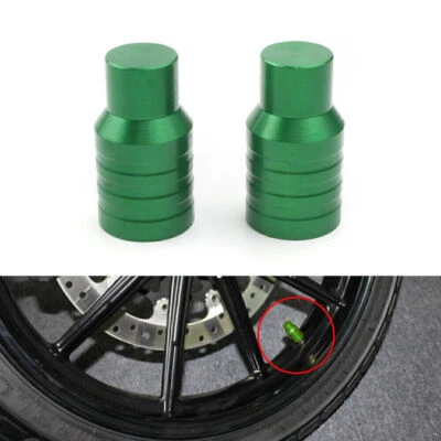 Car Motor Wheel Tire Tyre Valve Stem Air Dust Caps Cover Car Accessories Green - Image 1 of 4