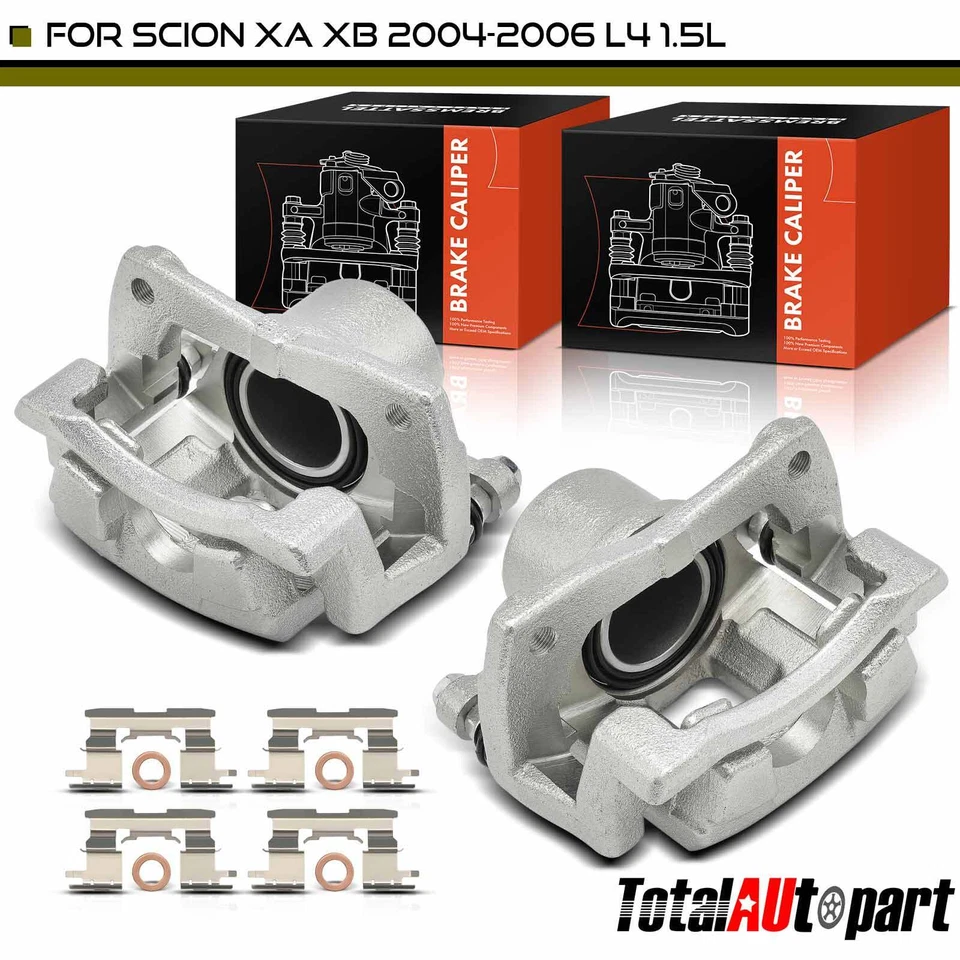 Pinza de freno delantera izquierda y derecha 2 piezas con soporte para Scion xA xB 2004-2006 Foto 1 de 4