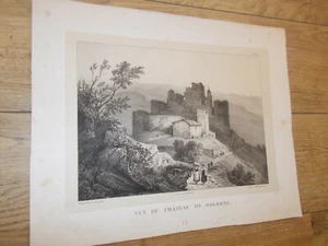 Gravure-Vie du château de Solsone-Lithographie de Engelmann. - Picture 1 of 1