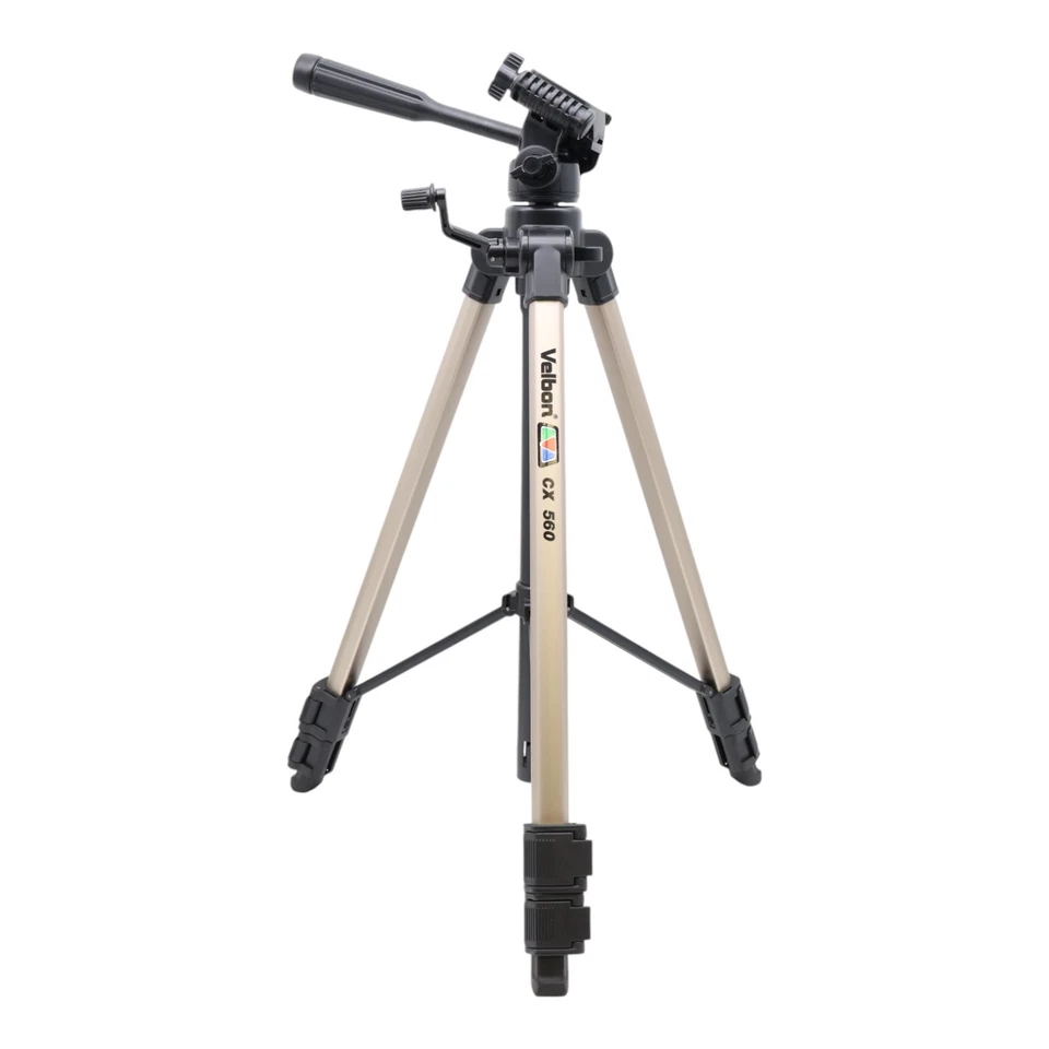 Velbon CX 560 Dreibeinstativ Stativ tripod groß in schwarz braun universal  - Bild 1 von 3