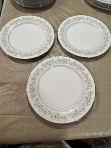 3 Noritake SAVANNAH 10.5” Dinner Plates SET # 2031 Floral Hand painted  Japan - Picture 1 of 16