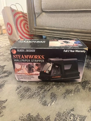 Pelador de papel tapiz vintage Black & Decker Steamworks 1200, con caja original Foto 1 de 4