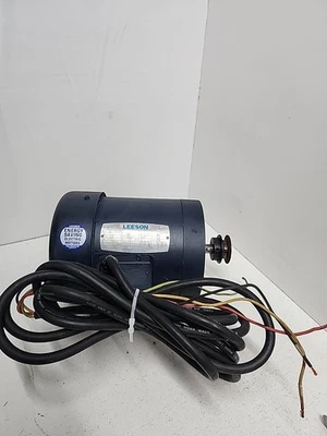 LEESON 110916.00 / C6T17FKSE 1725R.P.M.  3/4 Motor ** USED**  - Image 1 of 4