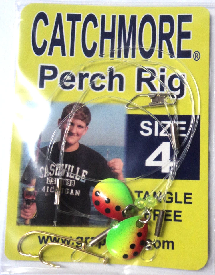 Plataformas Catchmore Perch, TRES paquetes, gancho tamaño 4, sandía, ¡sin enredos! #PR6-4 Foto 1 de 1