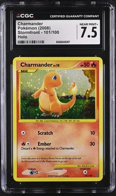CGC 7.5 Charmander 2008 Stormfront 101/100 Holo Pokemon Card - Image 1 of 2
