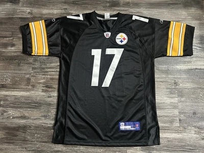 复古缝制迈克华莱士球衣 NFL 匹兹堡钢人队 锐步 男式 大号 — 第 1/4 张图片