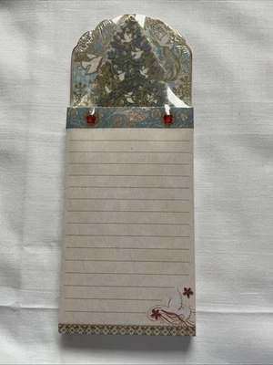 Punch Studio Embellished Magnet Notepad 75 Sheets, Christmas Theme - Image 1 of 4