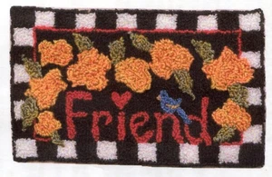 Friend Punchneedle Stickmuster und bedruckter Stoff Charlotte Dudney - Bild 1 von 4