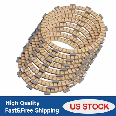 Clutch Kit 8pcs Friction Plates for Harley Electra Glide Road King Dyna Softail Foto 1 de 4