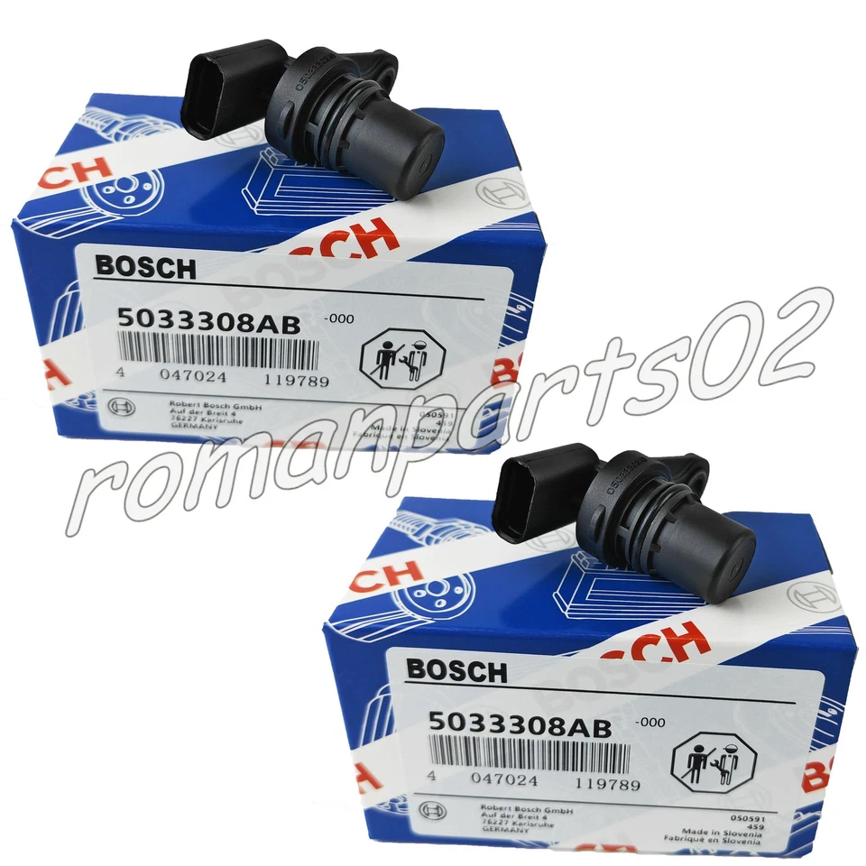 2X Bosch Camshaft Position Sensor 5033308AB For Dodge Caliber L4 1.8L 68080819AB - Image 1 of 4
