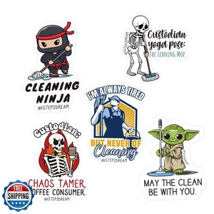 1step2dream Depot Aufkleber Sticker Set - Lustige Depotarbeiter - Bild 1 von 5