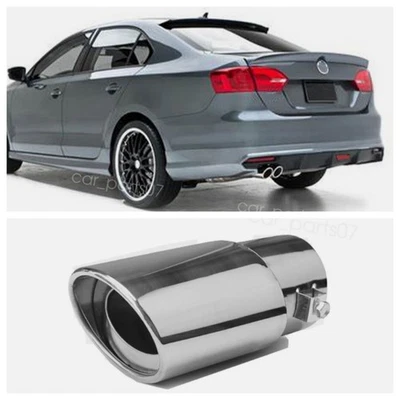 For Volkswagen Jetta Stainless Steel 2.1" Exhaust Pipe Tail Muffler Tip US Foto 1 de 4