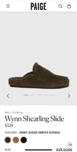 Men’s Paige Wynn Loafer Army Suede Size UK 10.5 | US 11 Brand New RRP $298 - Picture 1 of 21