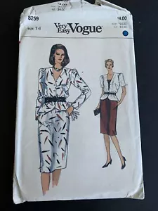 Vogue Sewing Pattern 8259 Misses' DRESS Size 14 Easy to Sew - Picture 1 of 4