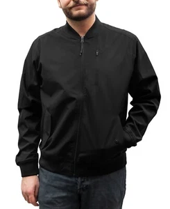 Hawke & Co. Mens Bomber Jacket Coat Solid, Black, S - Picture 1 of 4