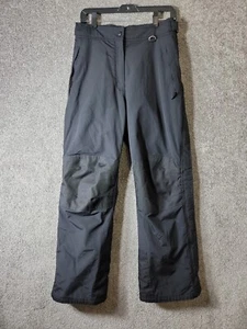 Slalom Mens M Black Nylon Snow Ski Snowboard Pants 30x30 Scratch Back Right Leg - Picture 1 of 10