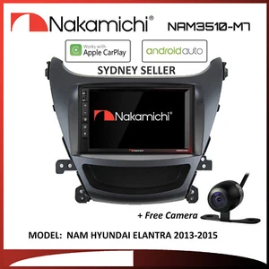 7" APPLE CARPLAY ANDROID AUTO NAKAMICHI BT RADIO FOR HYUNDAI ELANTRA 2013-2015 - Foto 1 di 2