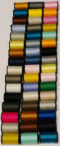 48 Pcs Mini Thread Spools Travel Size Multicolor 1" Sewing Supplies Quick Fix - Picture 1 of 6