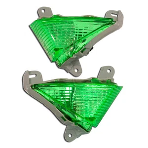 Green NoCut For Kawasaki Ninja Euro Light ZX 6R 10R 14 Front Turn Signal Marker - Picture 1 of 6