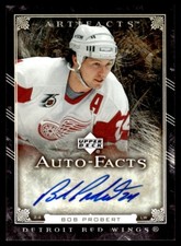 2006-07 Upper Deck Artifacts Auto-Facts Bob Probert Auto Detroit Red Wings
