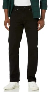 Lee Men's Premium Select Regular Fit Straight Leg Jeans Double Black, 30W × 30L - Picture 1 of 2