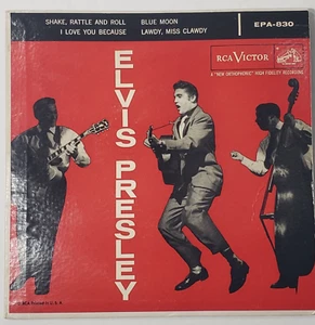 Elvis Presley Picture Sleeve EP New Orthophonic 1956 RCA Victor EPA-830 VG - Picture 1 of 8