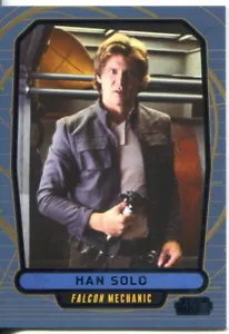 Star Wars Galactic Files 2 Blue Parallel Base Card #367 Han Solo - Picture 1 of 1