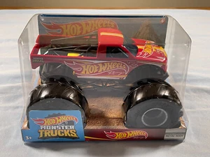 HOT WHEELS 2021 MONSTER TRUCKS OVERSIZED RED #3 RACING 1:24 DIECAST ~~Brand New~ - Picture 1 of 7