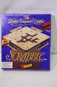 NEW Deluxe Computer Editon Scrabble Mastertronic 1990 PC 5.25" IBM Game - Picture 1 of 7