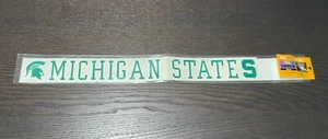 Tira de calcomanías de auto colegiado Color Shock Michigan State University MSU Spartans - Imagen 1 de 5