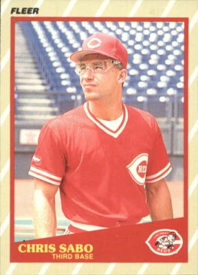 1989 Fleer Superstars #35 Chris Sabo - NM-MT - Image 1 of 2