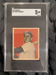 1949 Bowman Baseball #69 Tommy Henrich - SGC 5 Excellent - NY Yankees Vintage