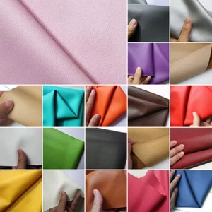Faux Synthetic PU Leather Fabric Leatherette Sheet For Bag & Craft 140*50cm New - Picture 1 of 32