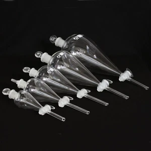 NEW ! 60ML~~1000ML Lab Glass Separatory Funnel with Stopcock Chemistry Glassware - Picture 1 of 10