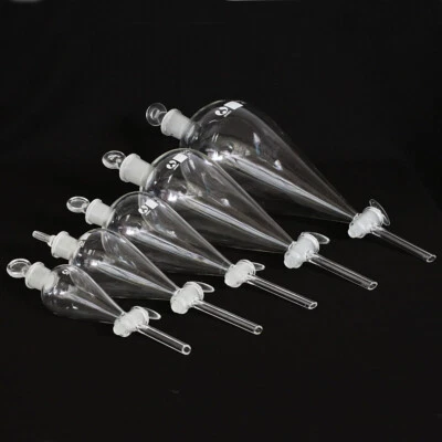 NEW ! 60ML~~1000ML Lab Glass Separatory Funnel with Stopcock Chemistry Glassware - Image 1 of 4