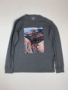 Mens The North Face Graphic Logo Shirt Sz M Hiking Expedition L/S 2000s Y2K