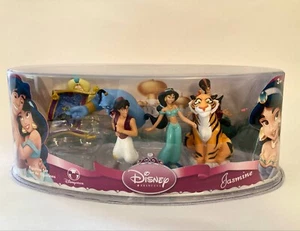 Disney Store Jasmine figurine set 7pc Aladdin Genie Jafar Rajah Carpet NEW - Picture 1 of 3
