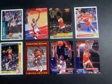 DOMINIQUE WILKINS 8 card lot PWE SHIP Atlanta Hawks San Antonio Spurs EX/NM