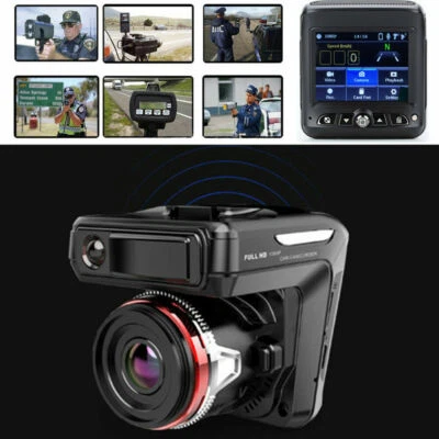 2in1 HD 1080P Car DVR Detector Camera Video Recorder Dash Cam Radar Laser Speed - Image 1 of 4