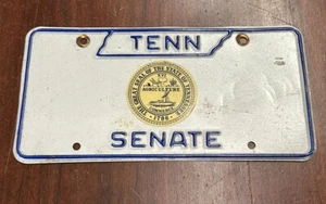 VTG TENNESSEE SENATE METAL LICENSE PLATE Expired Obsolete - Picture 1 of 8
