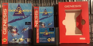 SeaQuest DSV (Sega Genesis, 1994) - Complete & Tested w/Manual Cardboard Box