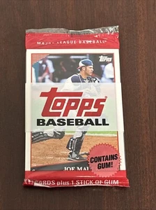 2009 Topps Baseball Cards, Plus 1 Stick of Gum - Factory Sealed Pack - NEW -MLB - Picture 1 of 2
