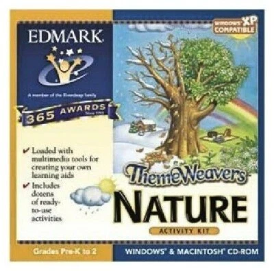 Edmark Theme Weavers Nature Activity Kit Pc New Cd Rom In Paper Sleeve Win10 8 7 - Image 1 of 3