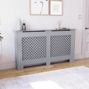 Radiator Cover White Unfinished Modern Traditional Wood Grill Cabinet Furniture - Picture 1 of 390
