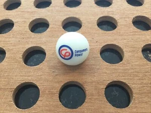 VINTAGE | "CONSUMERS POWER" | White, Red, & Blue | Marble - Picture 1 of 4