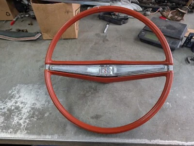 1963 1964 Buick Steering Wheel Wildcat Electra Lesabre Invicta Red - Image 1 of 4