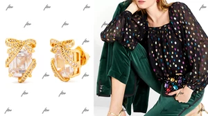 KATE SPADE EARRINGS PRESENT PAVE GIFT RIBBON VICTORIA TAKE A BOW ALL WRAPPED UP - Picture 1 of 19